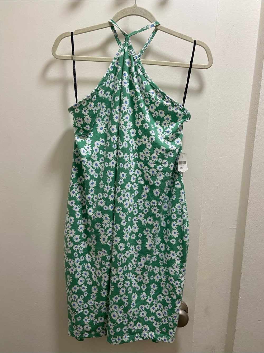 Forever 21 Green Floral Halter Dress